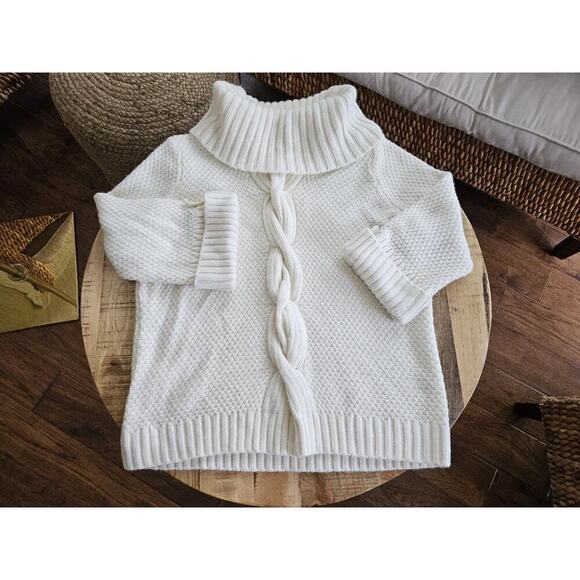 Talbots Turtleneck Alpaca Blend Knit Sweater Women's Size XL Relaxed - Picture 8 of 12